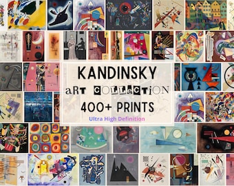 400+ Wassily Kandinsky Paintings, Ultra HD 10k+ Digital Prints, Ready-to-Print Wall Decor for Home & Office, Bauhaus Abstract Art Prints