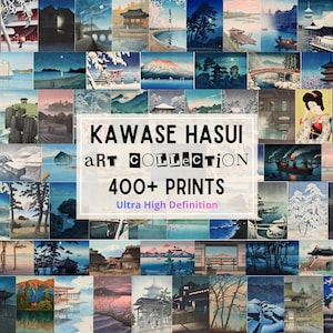400+ Kawase Hasui Prints 10K+ Ultra HD, Shin-Hanga Japanese Woodblock Landscapes, Ukiyo-e Art, 川瀬巴水浮世絵, 川瀬巴水デジタル版画 image 1