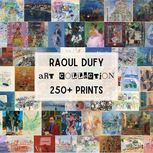Vintage 1950 French Raoul Dufy Vintage 1950 French Raoul Dufy