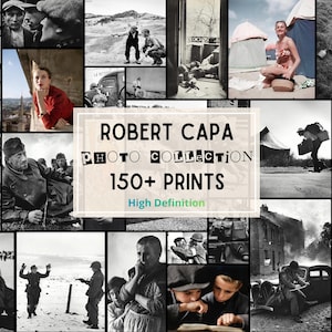 150+ Robert Capa Digital Prints, HD Black-and-White History Photos, Vintage Photojournalism Collection, Commercial Use Download