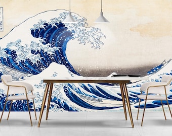 32K Wall-Size Poster, The Great Wave off Kanagawa Printable Wall Art, Ultra High Res Digital Download, Hokusai Japanese Art, Gigapixel JPEG