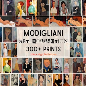 Más de 300 pinturas y dibujos de Modigliani en ultra alta definición (más de 10k píxeles), láminas imprimibles de Amedeo Modigliani para decoración del hogar