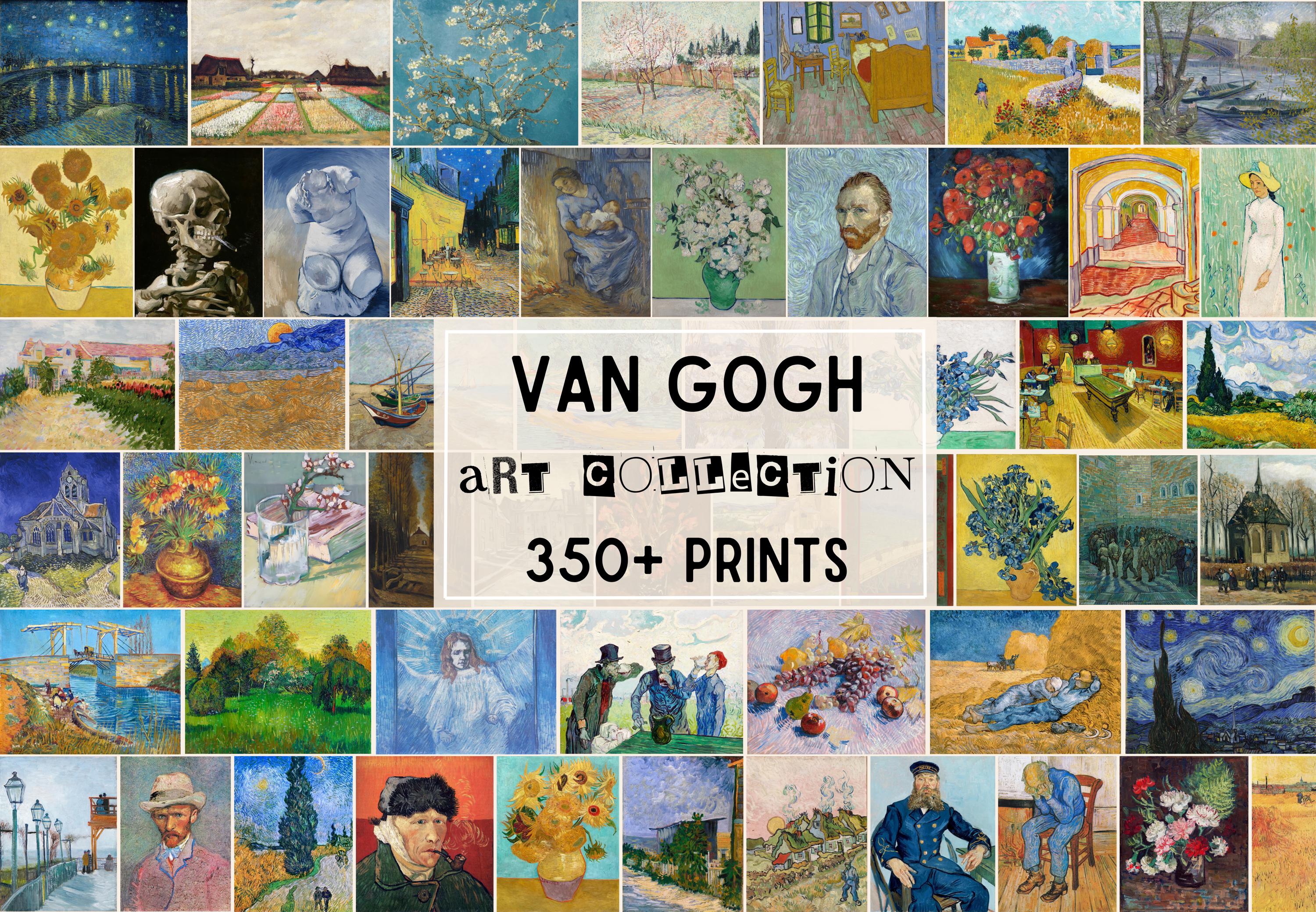 350+ Vincent van Gogh Paintings & Drawings, High-Resolution Art Collection, Famous Post-Impressionist Masterpieces, Printable Wall Art