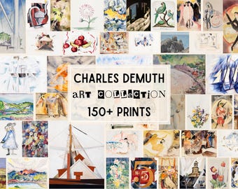 150+ Charles Demuth Paintings, Charles Demuth Ready to Print Digital Downloads, High Resolution Prints for Living Room, Famous Art Prints