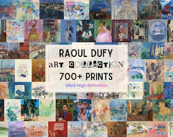 700+ Raoul Dufy Prints 10K+ Ultra HD, French Fauvist Art, Cubist Paintings, Modernist Digital Downloads, Printable Wall Decor