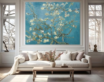 32K Wall-Size Poster, Almond Blossom by Van Gogh Printable Wall Art, Ultra High-Res Digital Download, Impressionist Painting, Gigapixel JPEG