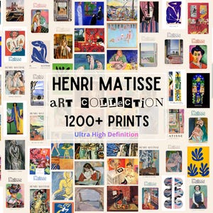 1200+ Henri Matisse Paintings, Drawings & Cut-Outs, Ultra High-Def 10K+ Art Collection, Printable Wall Art