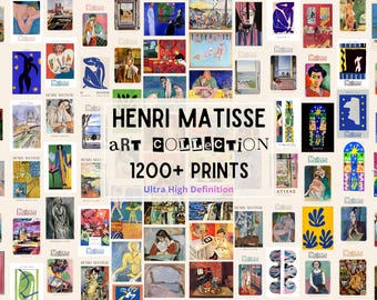 1200+ Henri Matisse Paintings, Drawings & Cut-Outs, Ultra High-Def 10K+ Art Collection, Printable Wall Art