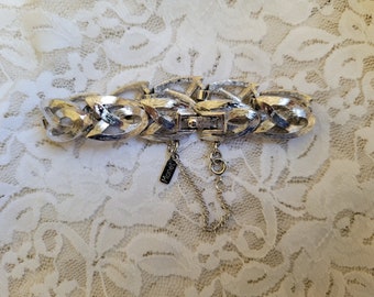 Vintage Monet Silver Tone Bracelet