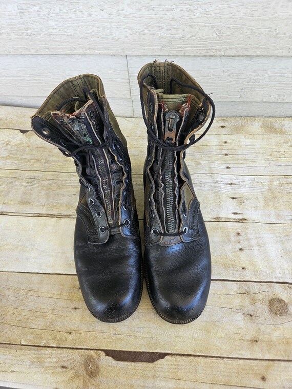 Vintage 9R Jungle Boots, Vietnam War Military Com… - image 7