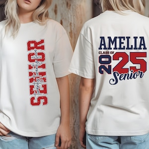 Custom Senior Class of 2025 Shirt, Proud Family shirt, Personalized High School Graduation 2025, Group 2025 Grad Tees, Custom Graduation Tee