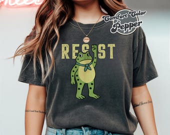 Camiseta de protesta de la rana de Portland, camiseta de Rage Against The Machine, camiseta de protesta de la rana de Portland para hombres y mujeres, Portland 2025 Resist Portland