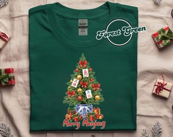 God Mahjong-julklappar för Mahjong-älskare, jul-mahjong-t-shirt, mahjong-spelare, festlig spel-t-shirt, julklapp till vänner