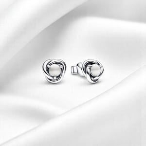 Silver Eternity Birthstone Stud, Dainty June Birthstone Circle Stud Earring, Mother Of Pearl Stud, Gemstone Jewellery, Gift For Her