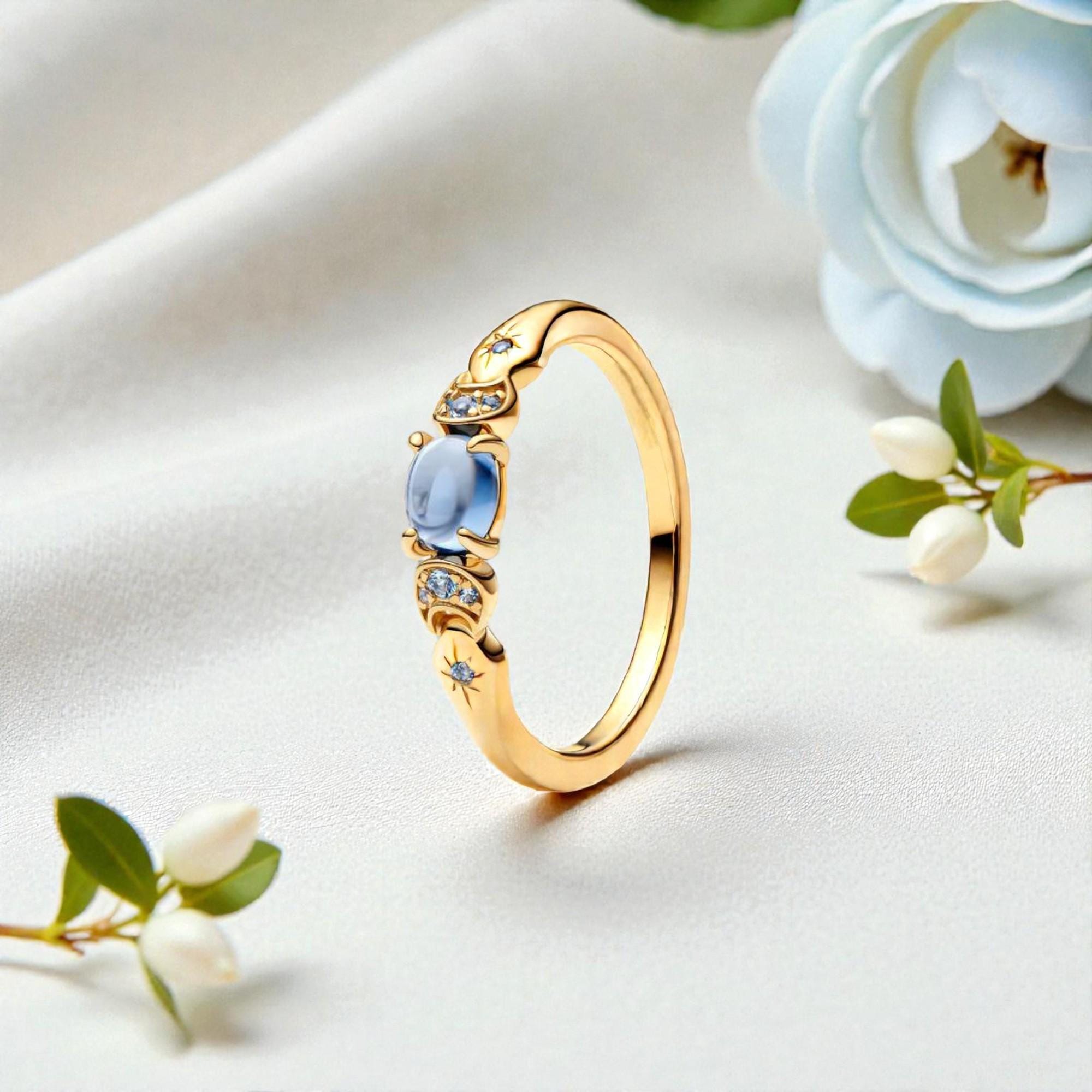 Pandora ring blue stone - Etsy 日本