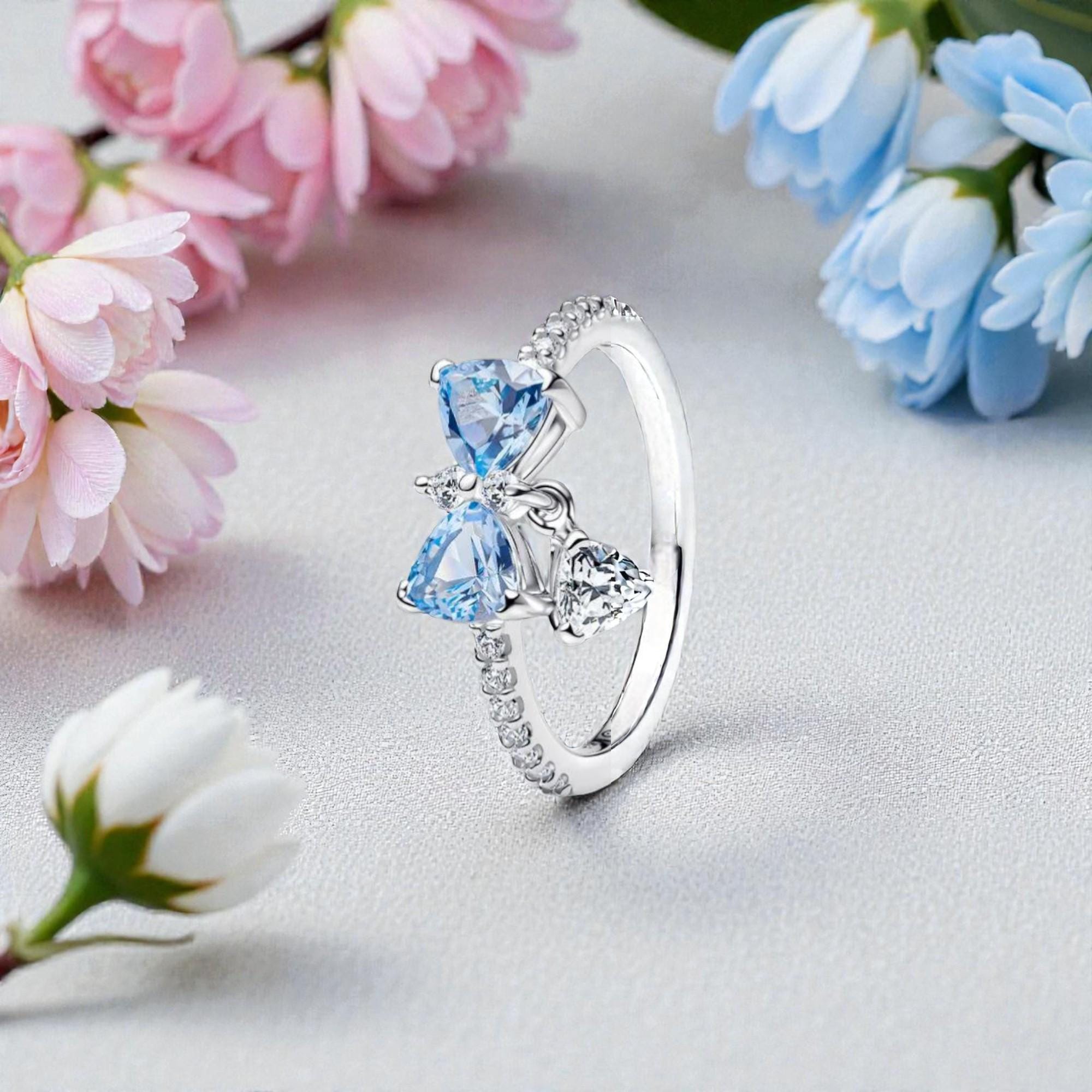 Pandora ring blue stone - Etsy 日本