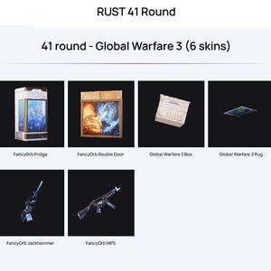 RUST - Twitch Drop - 41 ROUND - 6/6 SKINS Steam only