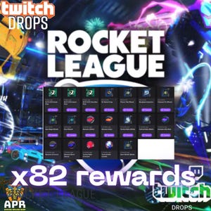 Rocket League Twitch Drops: 82 items RLCS 2025+RL Painted+Wheel+Explosion