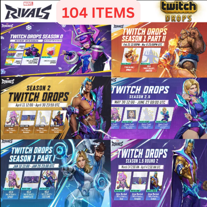 7 Cyph Rivals Marvels Rivals Accessories - Etsy
