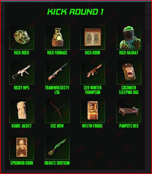 Flo Rust RUST - Twitch Drop 1 ROUND - 14 SKINS Steam Only - Etsy