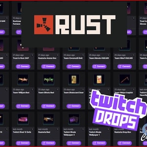 RUST - Twitch Drop -43-44-45-46-47-48 ROUND - 68 SKINS Steam only