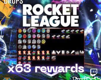 Rocket League-Twitch-drop: in totaal 63 items: wielen + explosies + stickers + lichamen
