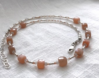 Mid Day Moonstone Necklace