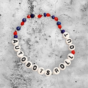 Transformers Inspired Collection • Optimus Prime Inspired • Handmade Bracelets • Pop Culture • Autobots Roll Out • Movies • Cartoons