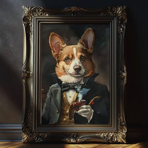 Custom Bartender Dog pet Portrait, Custom Dog Portrait, Pet painting, pet portrait, watercolor pet painting, pet memorial gift Dog Portrait
