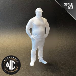 Miniature Figure 1:18 Scale Man in Casual Wear Scale Model Diorama by Nagscraft