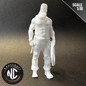 Miniature Figure 1:18 Scale Mike Shirtless w Hose Model Diorama by Nagscraft
