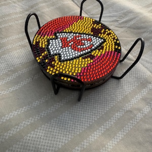 Kansas City chiefs coaster set