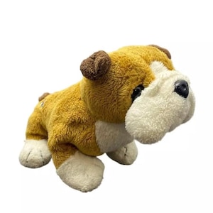 Webkinz Ganz Bulldog Lil&#39;Kinz HS126 Plush Stuffed Toy Animal Brown Dog Puppy