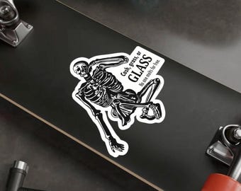 Glass Trader - Waterproof Vinyl Kiss-Cut Sticker (Indoor/Outdoor), Glassblower Artist Decal