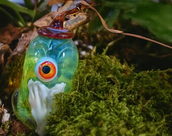 Various Handmade Glass Gnomes | Collectible Lampwork Borosilicate Art Glass Sprites