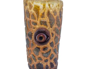 Alchemist’s Eye – 2.25oz Handmade Borosilicate Shot Glass – Gothic Curiosity Decor
