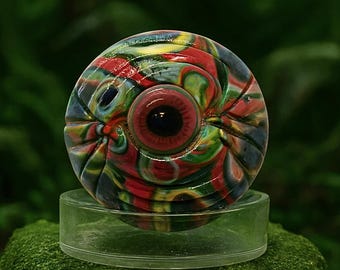 Endless Stare - 25mm Handmade Glass Marble - Collectible Lampwork Borosilicate Art Glass Eye
