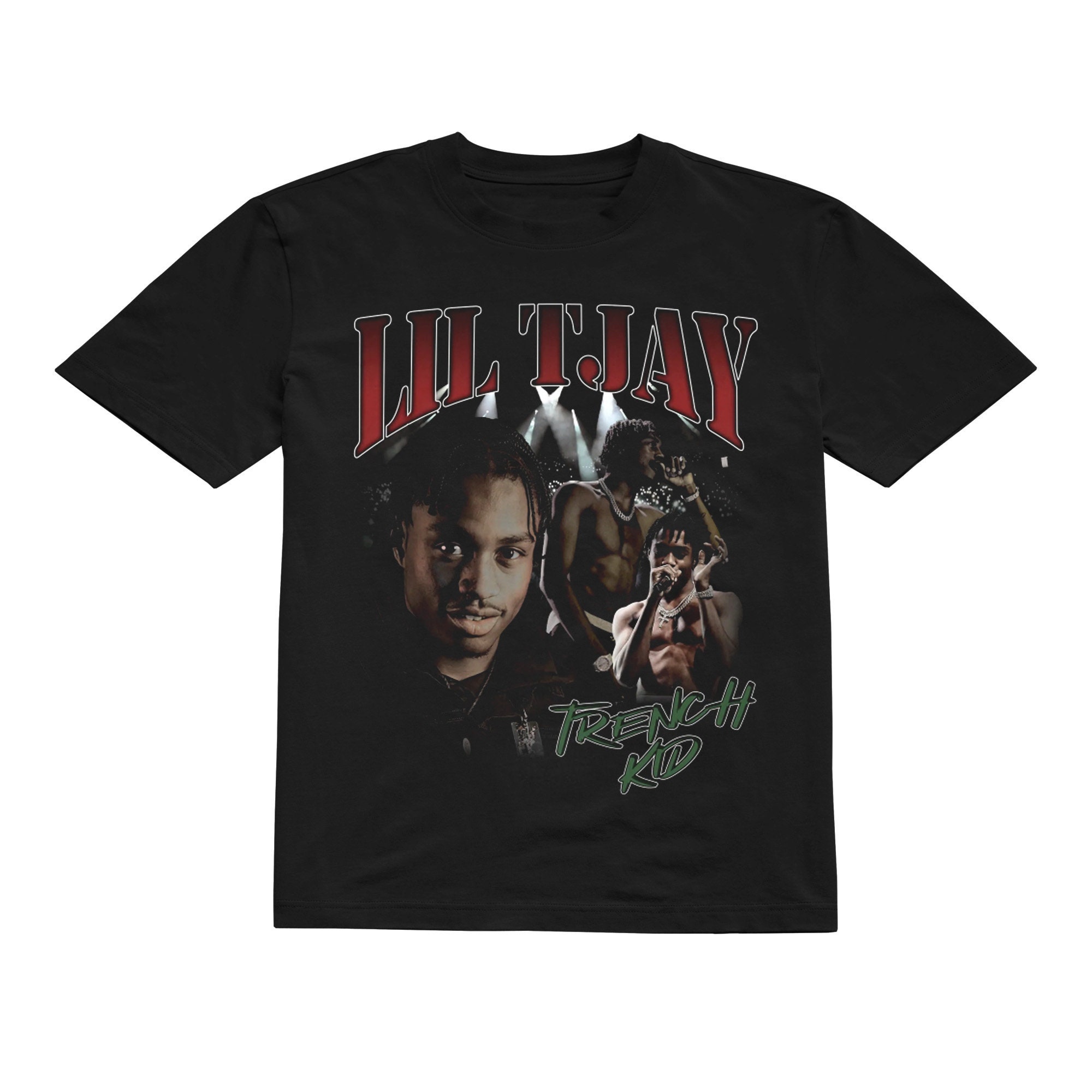 Discover Lil Tjay Vintage x Bootleg Style Rap T-shirt