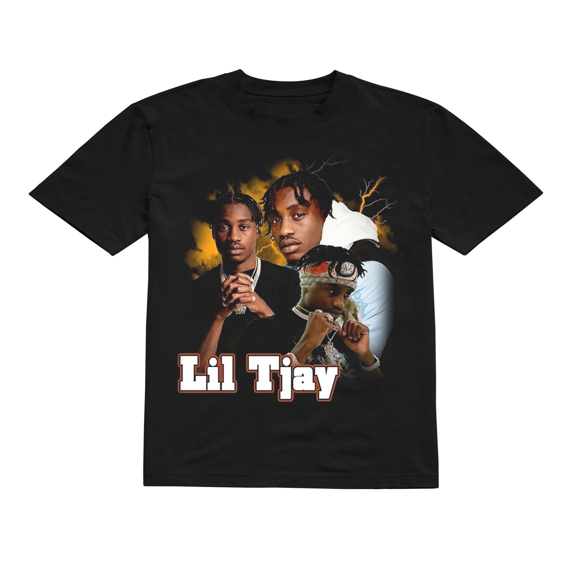Lil Tjay Shirt - Lil Tjay 90s Vintage x Bootleg Style Rap Tee, Tione Jayden Merritt, Lil Tjay T-Shirt