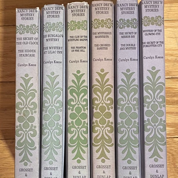 Nancy Drew Books by Carolyn Keene Lavender Twin Thriller Double Lilac Book Club Editions - Lots to Choose From