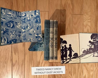 Nancy Drew Books - Older TWEED MATTE BLUE without Dust Jackets dj by Carolyn Keene Vintage - Lots to Choose From