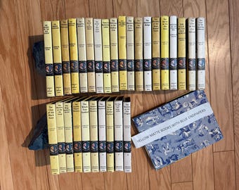 Nancy Drew Books by Carolyn Keene Yellow Matte with BLUE END PAPERS - Lots to Choose From