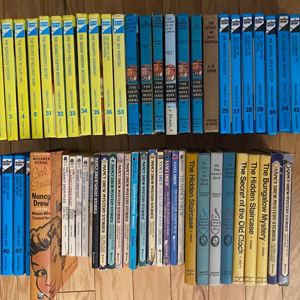 Nancy Drew Hardy Boys Books: Newer, Glossy Flashlight Hardcovers Paperbacks Cameo, Ex-Library - Lots to Choose From
