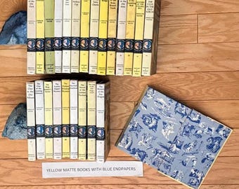 Nancy Drew Books by Carolyn Keene Yellow Matte with BLUE END PAPERS - Lots to Choose From