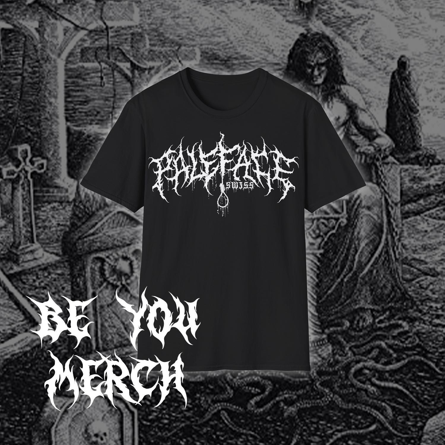 Paleface Swiss T-shirt - Paleface Deathcore T-shirt - Etsy
