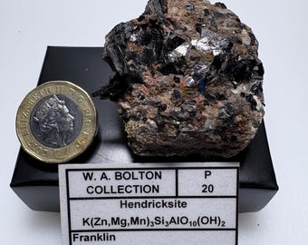 Hendricksite crystals minerals natural specimen Franklin New Jersey USA