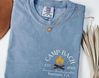 Camp Bach, Personalized Bachelorette gifts, Bridesmaid Shirt, Comfort Colors, Bridal Party Gift, Custom Bachelorette Shirt, Bach Gifts