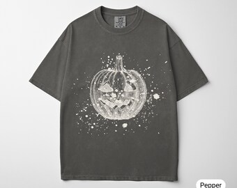 Halloween-shirt, griezelig seizoen-shirt, schattig herfst-herfst-shirt, grafisch t-shirt, Halloween-kleding, gotisch cadeau, Halloween-cadeau, pompoenshirt