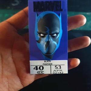 Black panther comic corner box magnet