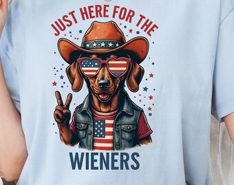 4th of July Dachshund Shirt: Patriotic Weenie Dog Tee
